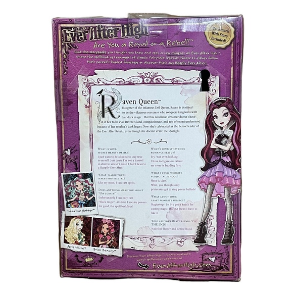 Raven Queen Rebel Doll Ever After High 2013 New Mattel Brand NEW! - Picture 4 of 4
